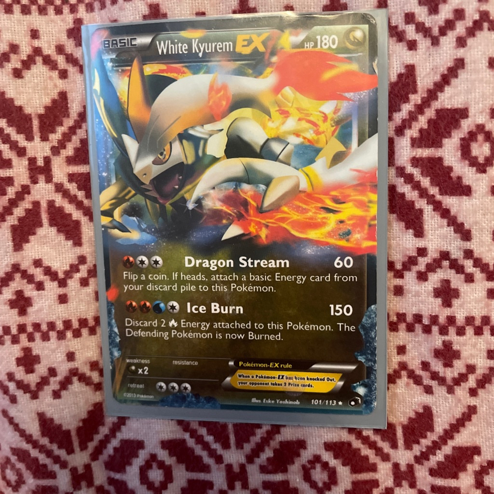 Pokémon White Kyurem EX Trading Card One Size White Orange